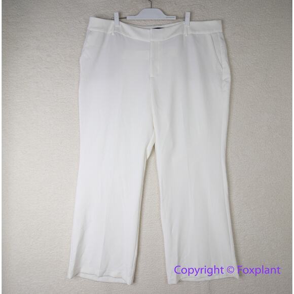 New!‎ Eloquii off white pants, women plus size 24 - Picture 1 of 10